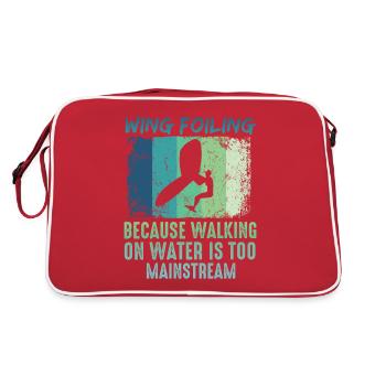 Wing Foil Wingsurfing Retro Foil Wing - Retro Bag - red/white - Back