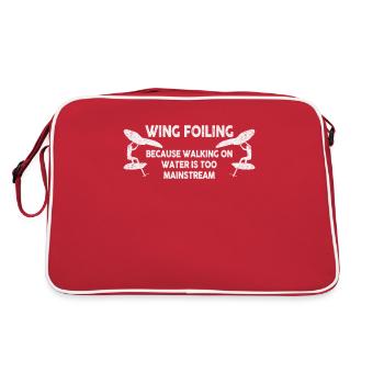 Wing Foil Wingsurfing Retro Foil Wing - Retro Bag - red/white - Back
