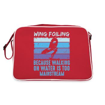 Wing Foil Wingsurfing Retro Foil Wing - Retro Bag - red/white - Back