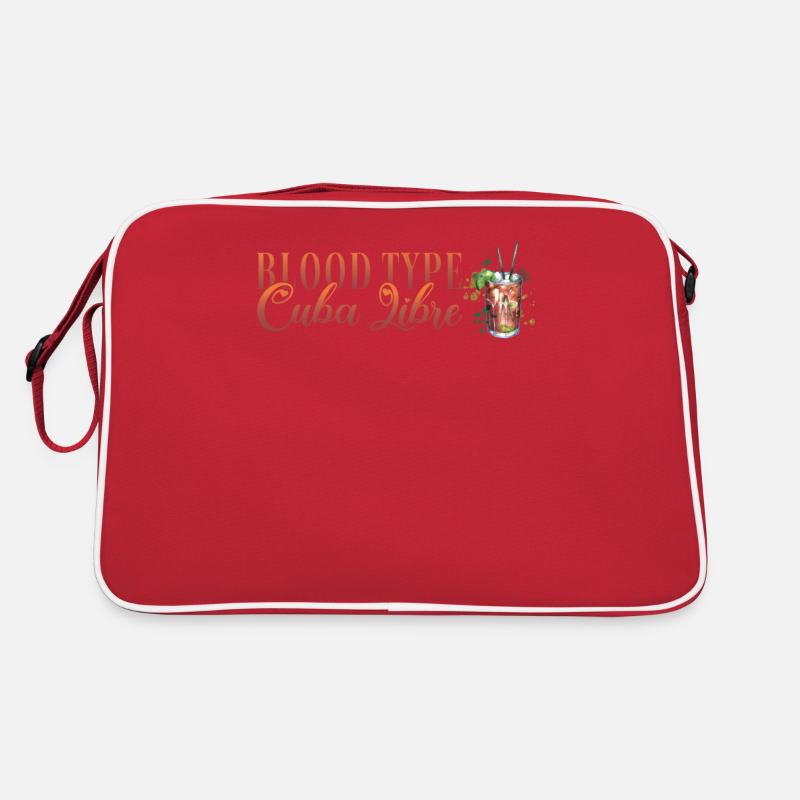 Blood Type Cuba Libre Cocktail Bartender Retro Bag