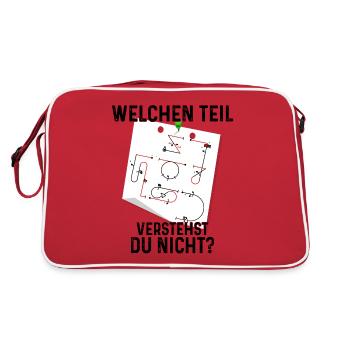 Kunstflug Aresti Figuren Rc Pilot - Retro Tasche - Rot/Weiß - Hinten