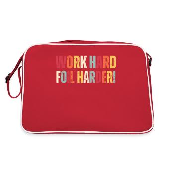 Travailler dur Foil Wing Foil Wingsurf - Sac Retro - rouge/blanc - Dos