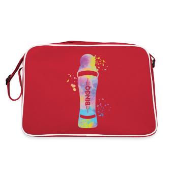 Bingo Dauber Watercolor Bingo - Retro Bag - red/white - Back