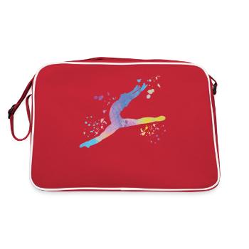 Ballet Danseur Colorsplash Man Ballerino - Sac Retro - rouge/blanc - Dos