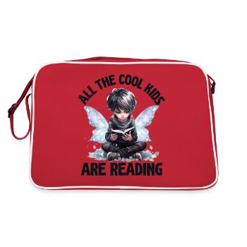 Tous les enfants cool lisent les enseignants - Sac Retro - rouge/blanc - Dos