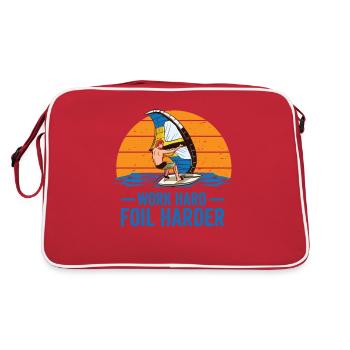 Travailler dur Foil Wing Foil Wingsurf - Sac Retro - rouge/blanc - Dos