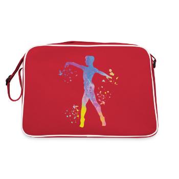 Ballet Danseur Colorsplash Man Ballerino - Sac Retro - rouge/blanc - Dos