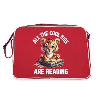 Tous les enfants cool lisent les enseignants - Sac Retro - rouge/blanc - Dos