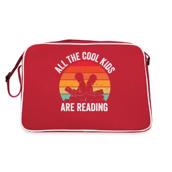 Tous les enfants cool lisent les enseignants - Sac Retro - rouge/blanc - Dos