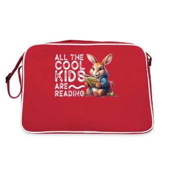Tous les enfants cool lisent les enseignants - Sac Retro - rouge/blanc - Dos