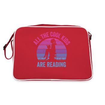 Tous les enfants cool lisent les enseignants - Sac Retro - rouge/blanc - Dos
