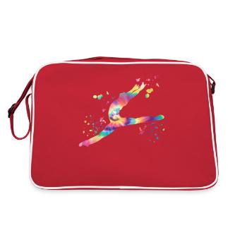 Ballet Danseur Colorsplash Man Ballerino - Sac Retro - rouge/blanc - Dos