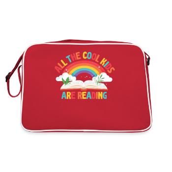 Tous les enfants cool lisent les enseignants - Sac Retro - rouge/blanc - Dos