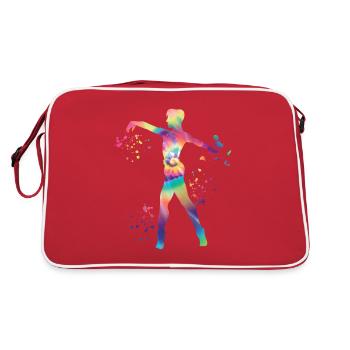 Ballet Danseur Colorsplash Man Ballerino - Sac Retro - rouge/blanc - Dos
