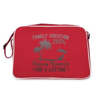 Summer holidays with the family Creating memories - Retro Bag - red/white - Back