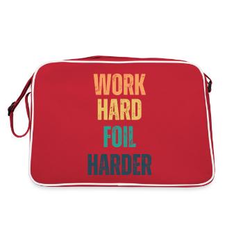 Travailler dur Foil Wing Foil Wingsurf - Sac Retro - rouge/blanc - Dos