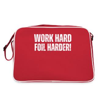 Travailler dur Foil Wing Foil Wingsurf - Sac Retro - rouge/blanc - Dos