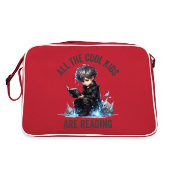 Tous les enfants cool lisent les enseignants - Sac Retro - rouge/blanc - Dos