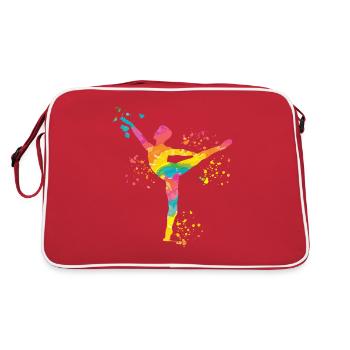Ballet Danseur Colorsplash Man Ballerino - Sac Retro - rouge/blanc - Dos