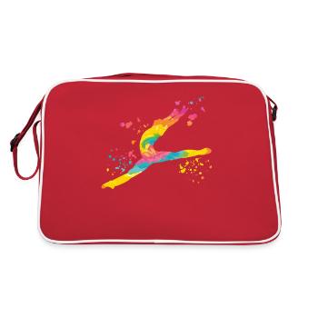 Ballet Danseur Colorsplash Man Ballerino - Sac Retro - rouge/blanc - Dos