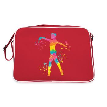 Ballet Danseur Colorsplash Man Ballerino - Sac Retro - rouge/blanc - Dos