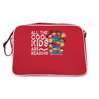 Tous les enfants cool lisent les enseignants - Sac Retro - rouge/blanc - Dos