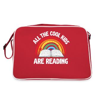 Tous les enfants cool lisent les enseignants - Sac Retro - rouge/blanc - Dos