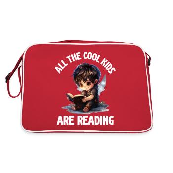 Tous les enfants cool lisent les enseignants - Sac Retro - rouge/blanc - Dos