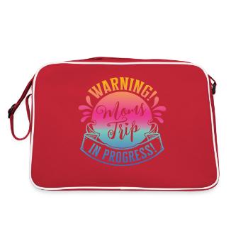 Avertissement mamans Trip In Progress - Sac Retro - rouge/blanc - Dos