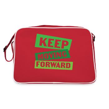 Keep Moving Forward Mental Health - Retro Bag - red/white - Back