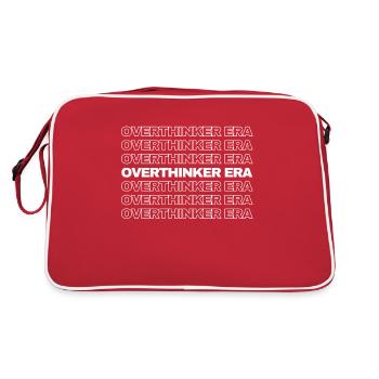 In My Overthinker Era Overthink - Retro Bag - red/white - Back