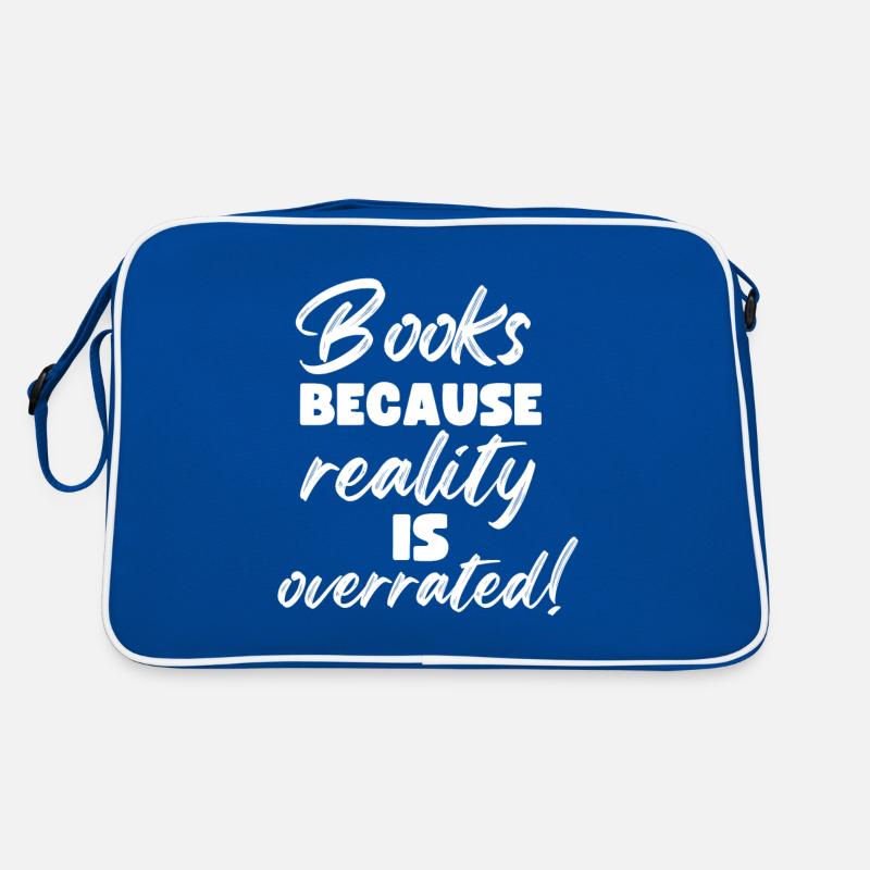 Reading books to be friendly weird teacher Retro Bag
