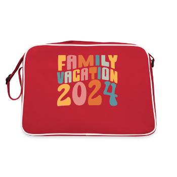 Voyage en famille 2024 Vacances en famille - Sac Retro - rouge/blanc - Dos