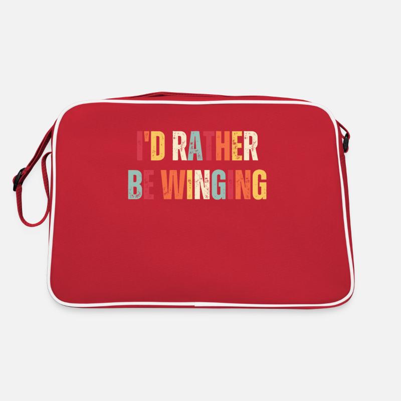 I'd Rather Be Winging Wingsurfing Retro Tasche