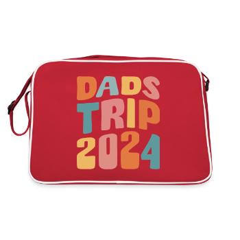 Dads Trip 2024 - Retro Tasche - Rot/Weiß - Hinten