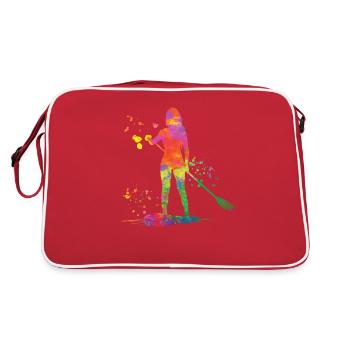 Stand Up Paddling Stand Up Board Sup - Retro Bag - red/white - Back
