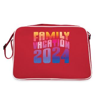 Voyage en famille 2024 Vacances en famille - Sac Retro - rouge/blanc - Dos