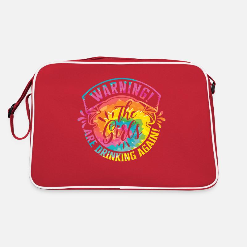 Warning The Girls Are Drinking Again Retro Bag