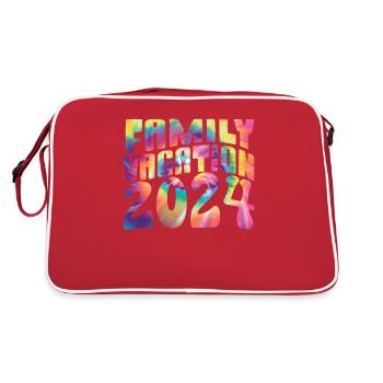 Voyage en famille 2024 Vacances en famille - Sac Retro - rouge/blanc - Dos