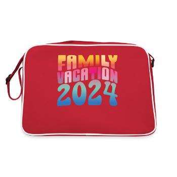 Voyage en famille 2024 Vacances en famille - Sac Retro - rouge/blanc - Dos