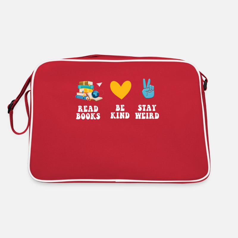 Reading books Be friendly Crazy Reading Retro Bag