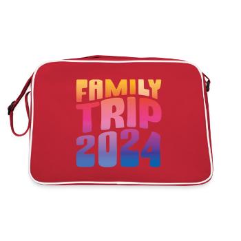 Voyage en famille 2024 Vacances en famille - Sac Retro - rouge/blanc - Dos