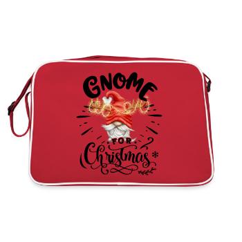 Xmas Gnomies Gnome For Christmas Weihnachten - Retro Bag - red/white - Back