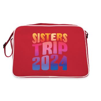 Sisters Trip 2024 - Retro Tasche - Rot/Weiß - Hinten