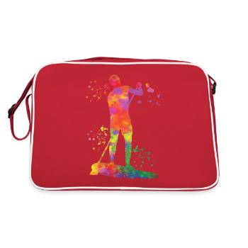 Stand Up Paddling Stand Up Board Sup - Retro Bag - red/white - Back