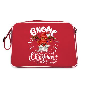 Xmas Gnomies Gnome For Christmas Weihnachten - Retro Bag - red/white - Back