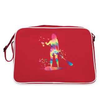 Stand Up Paddling Stand Up Board Sup - Retro Bag - red/white - Back