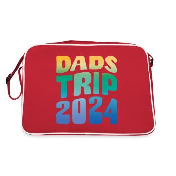 Dads Trip 2024 - Retro Tasche - Rot/Weiß - Hinten