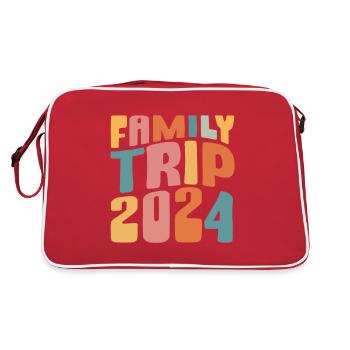 Voyage en famille 2024 Vacances en famille - Sac Retro - rouge/blanc - Dos