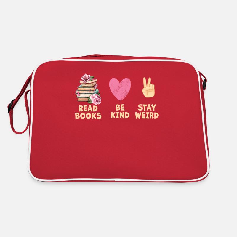 Reading Books Friendly Being Crazy Reading Retro Bag